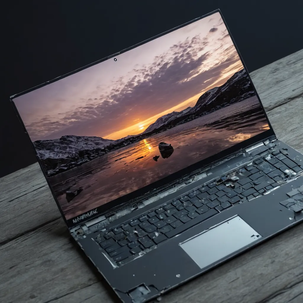 broken laptop