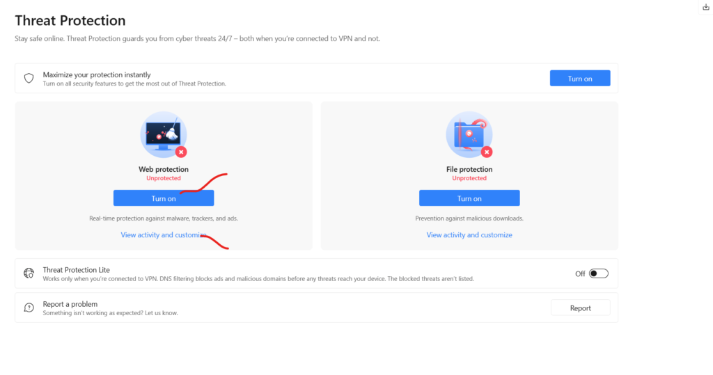 Enable NordVPN ad blocking Turning on Web protection and ad blocking in NordVPN
