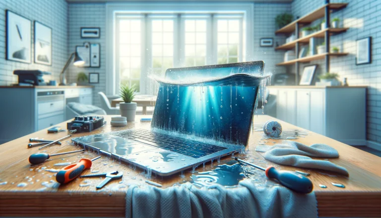 Water damage laptop